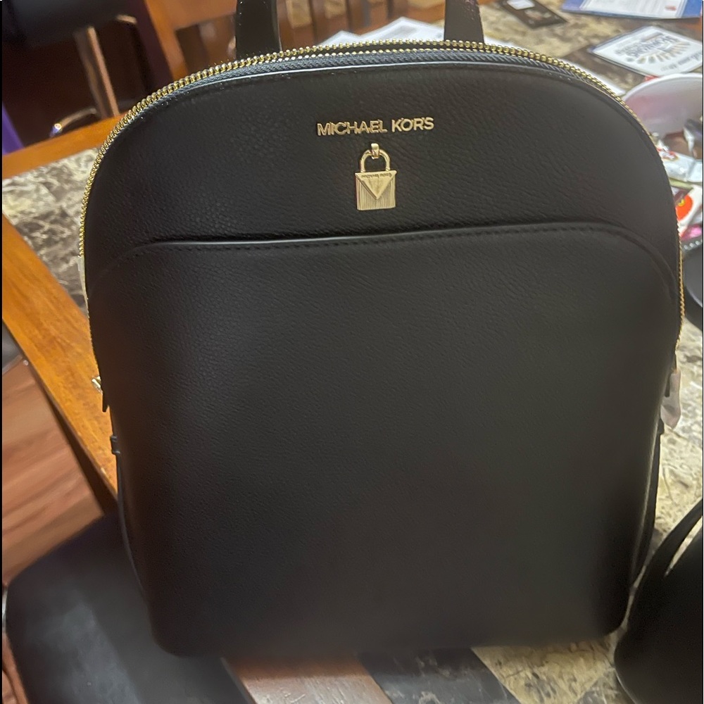 Michael Khors Black Backpack
